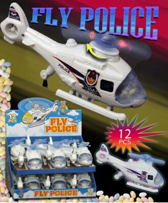 FLY POLICE 10g hračka+cukríky (balenie:12ks 1ks=1,65eur)