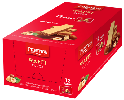 WAFFI COCOA 40g lieskovo-orieškove oblátky (Balenie:12ks 1ks od 0,25eur)