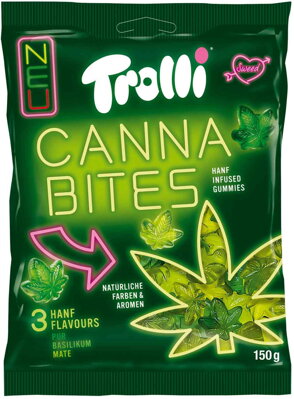 TROLLI CANNA BITES 150g želé cukríky 