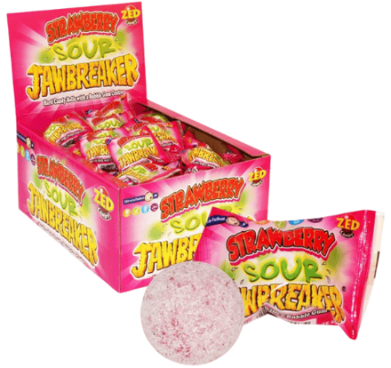 JAWBAREAKER STRAWBERRY 13g cukrík/žuvačka (Balenie:90ks 1ks=0,15eur) JAWBAREAKER STRAWBERRY 13g cukrík/žuvačka (Balenie:90ks 1ks=0,15eur)