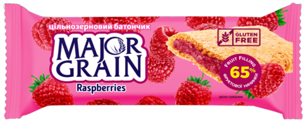 MAJOR GRAIN 40g malinová tyčinka MAJOR GRAIN 40g malinová tyčinka