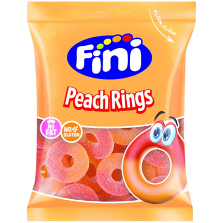 PEACH RINGS 75g želé cukríky PEACH RINGS 75g želé cukríky