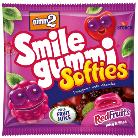 NIMM2 SOFTIES RED FRUIT 90g ovocné cukríky NIMM2 SOFTIES RED FRUIT 90g ovocné cukríky