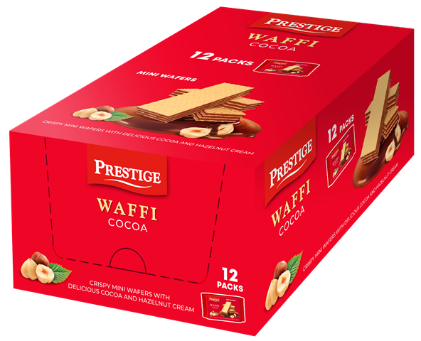 WAFFI COCOA 40g lieskovo-orieškove oblátky (Balenie:12ks 1ks od 0,25eur)