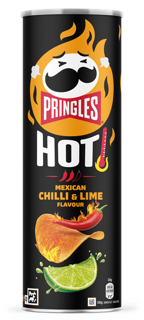 PRINGLES CHILLI&LIME 165g pálivé s limetkou