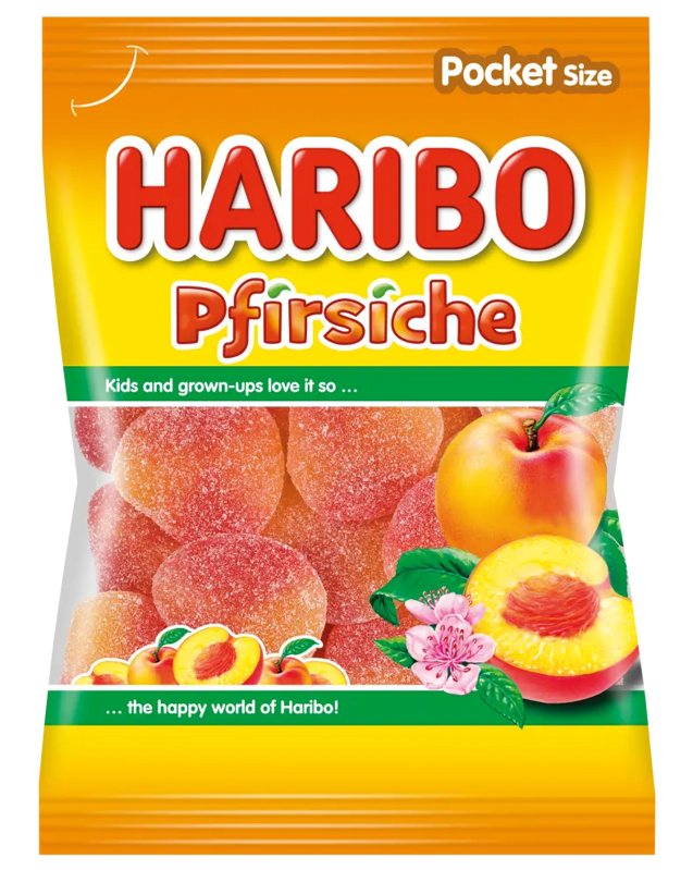 HARIBO PFIRSCHE 100g želé cukríky