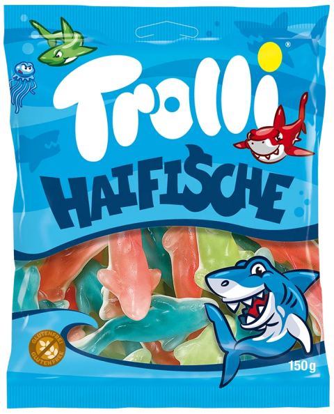 TROLLI HAIFISCHE 150g želé cukríky 